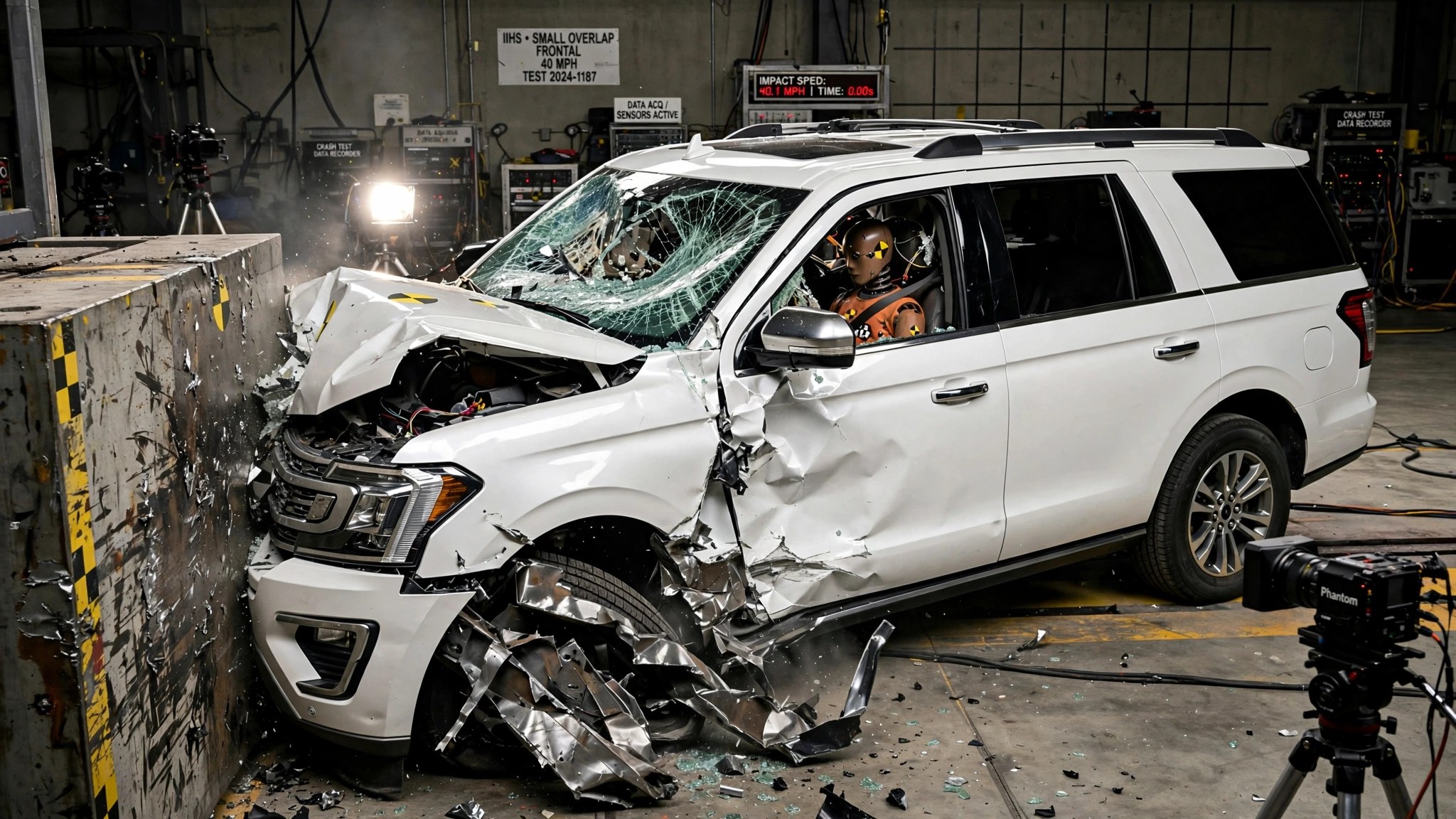 NHTSA Gave the Expedition Five Stars. IIHS Watched Its A-Pillar Rip Off.